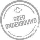 Stempel 'Goed onderbouwd'.